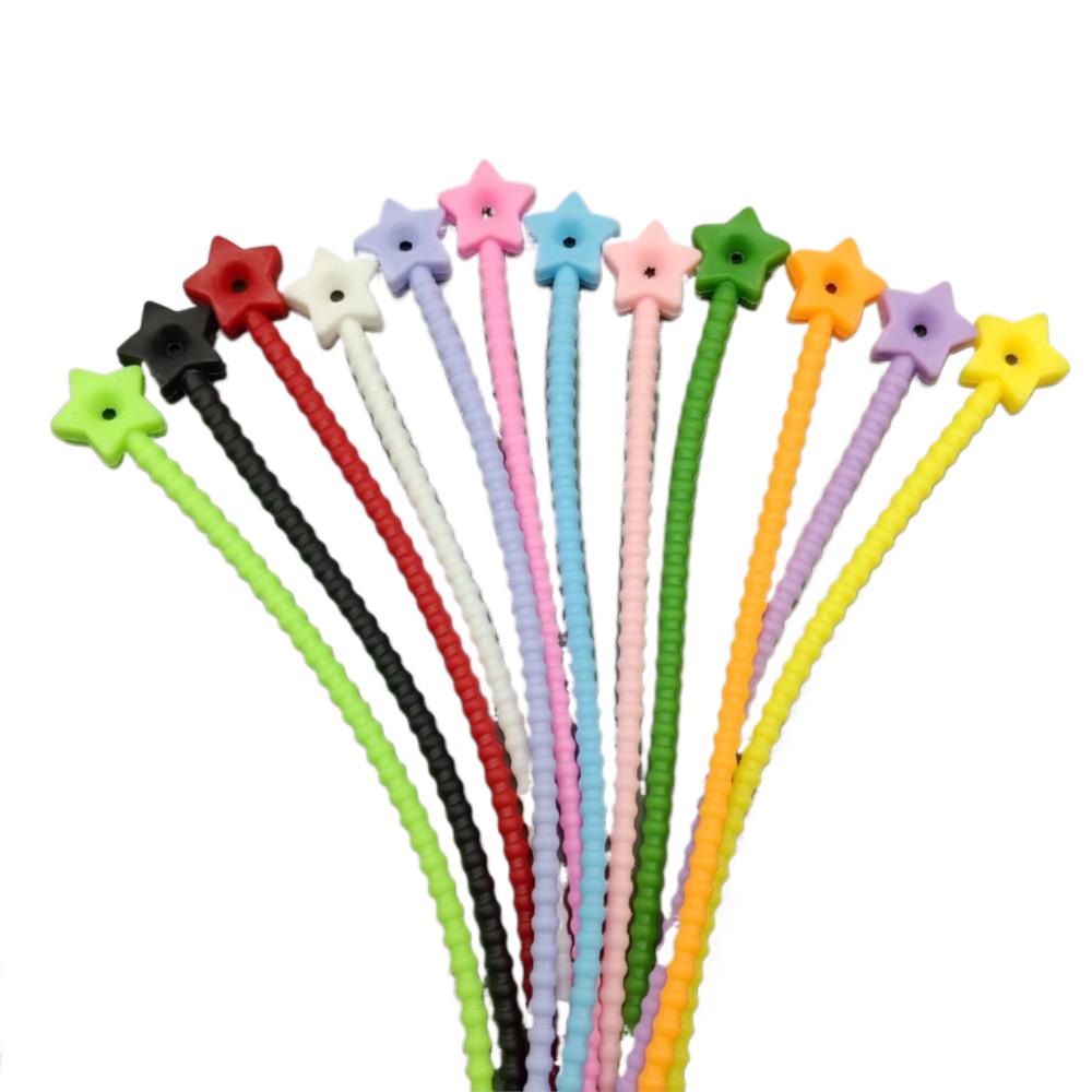 10Pcs Flower Star Silicone Cab - Tippet Line 评论和价格